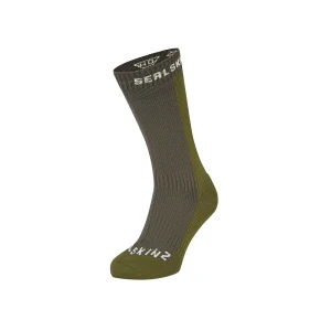 Skarpety wodoodporne Sealskinz Starston Waterproof Cold Weather Mid Olive L 43-46