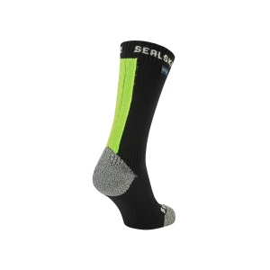 Skarpety wodoodporne Sealskinz Briston Waterproof All Weather Mid Hydrostop Neon Yellow M 39-42