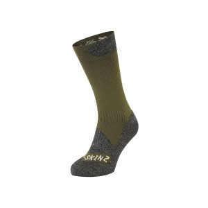 Skarpety wodoodporne Sealskinz Raynham Waterproof All Weather Mid Olive M 39-42