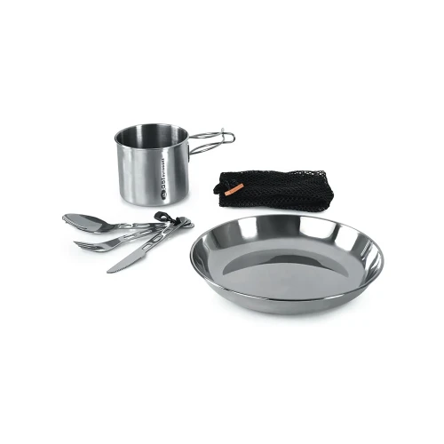 Zestaw naczyń GSI Glacier Stainless 1 Person Set