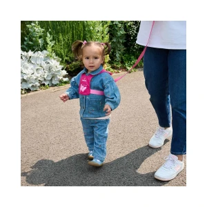 Szelki bezpieczeństwa LittleLife Toddler Reins Pink Butterfly