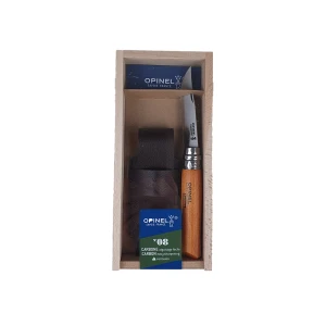 Nóż składany Opinel Carbon No. 8 + etui