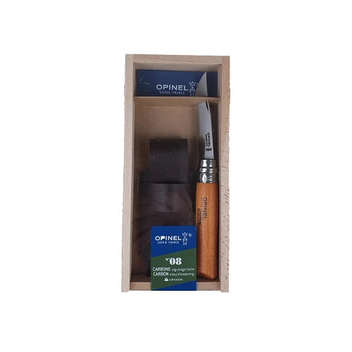Nóż składany Opinel Carbon No. 8 + etui