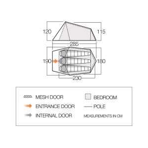 Namiot Vango Soul 300 Peridot Green