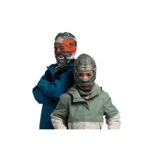 Kominiarka dziecięca Buff Polar Balaclava Dinochi Beetle Green