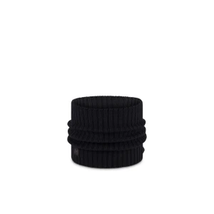 Komin Buff Knitted Merino Wool Neckwarmer Norval BLACK