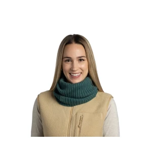 Komin Buff Knitted Merino Wool Neckwarmer Norval GREEN