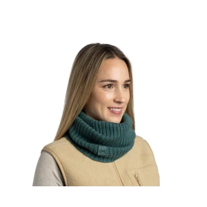 Komin Buff Knitted Merino Wool Neckwarmer Norval GREEN