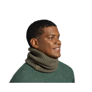 Komin Buff Knitted Merino Wool Neckwarmer Norval BARK