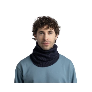 Komin Buff Knitted Merino Wool Neckwarmer Norval NIGHT BLUE