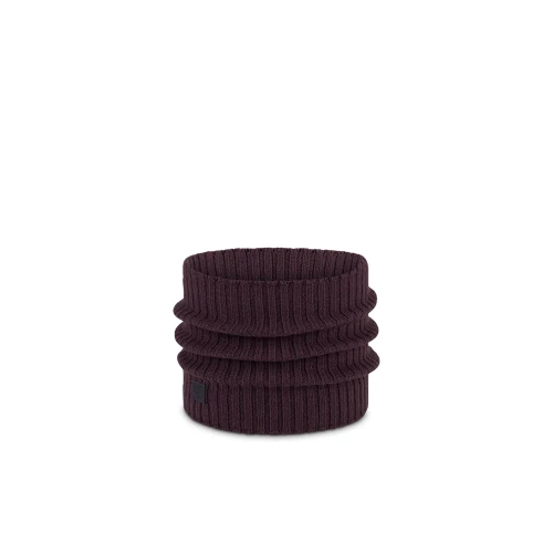 Komin Buff Knitted Merino Wool Neckwarmer Norval WINE
