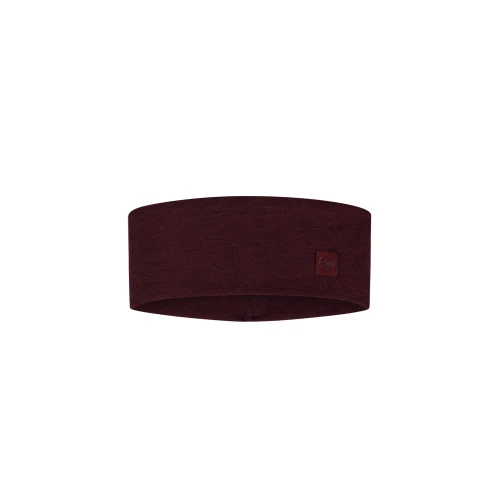 Opaska Buff Merino Wide Headband SOLID GARNET