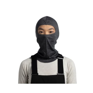 Kominiarka Buff Lightweight Merino Wool Balaclava Solid Grey