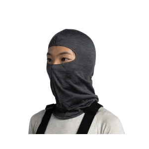 Kominiarka Buff Lightweight Merino Wool Balaclava Solid Grey