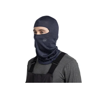 Kominiarka Buff Lightweight Merino Wool Balaclava Solid Night Blue