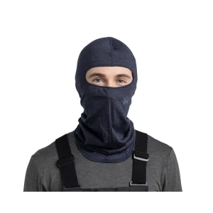 Kominiarka Buff Lightweight Merino Wool Balaclava Solid Night Blue