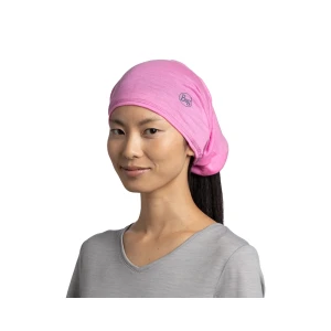 Chusta Buff Lightweight Merino Wool Solid Fluor Fuchsia