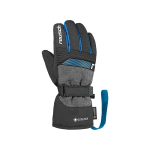 Rękawice Reusch Rocket GORE-TEX Junior black/black melange/brilliant blue 5