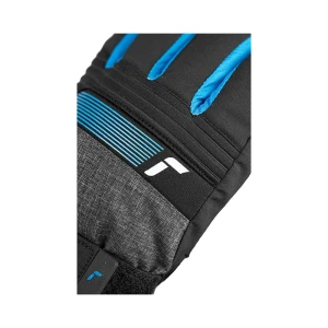 Rękawice Reusch Rocket GORE-TEX Junior black/black melange/brilliant blue 4,5